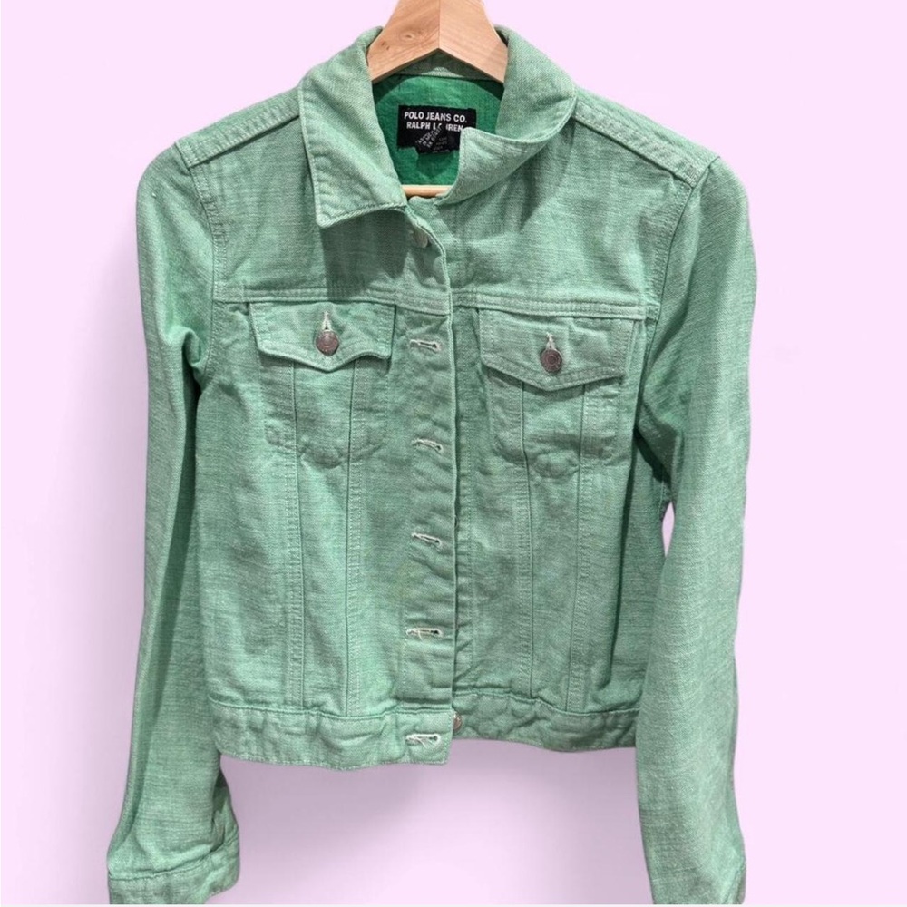 Polo by Ralph Lauren Mint Green Jean Jacket